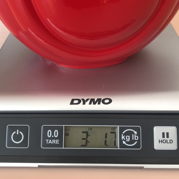 Vintage Hall Red Art Deco Streamline Disc Pitcher 1338 - Picture 8 of 9